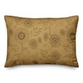 thumbnail image 1 of Creative Products Gold Sunflower Icons 20 x 14 Spun Poly Pillow, 1 of 3
