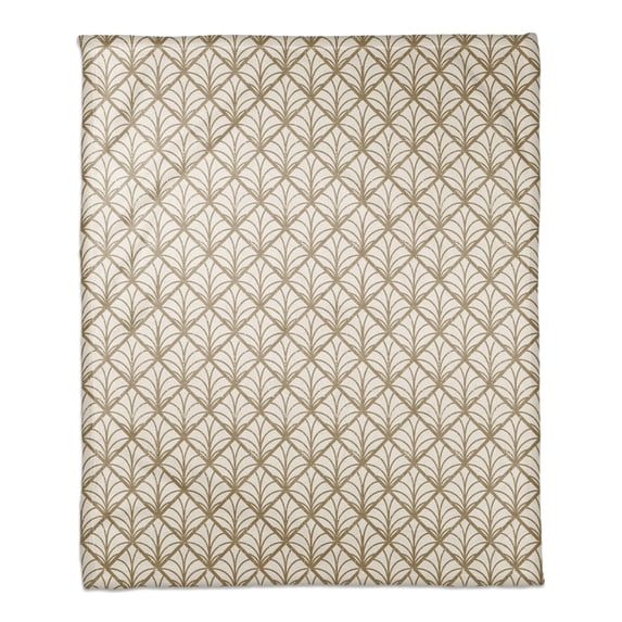 Creative Products Gold pattern Distress 50x60 Coral Fleece Blanket