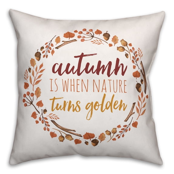 Creative Products Golden Autumn 18x18 Spun Poly Pillow