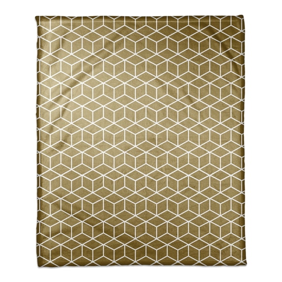 Creative Products Golden Squares 50x60 Throw Blanket