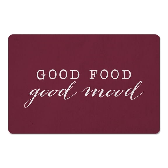 Creative Products Good Food Good Mood Berry 27x18 Floor Mat