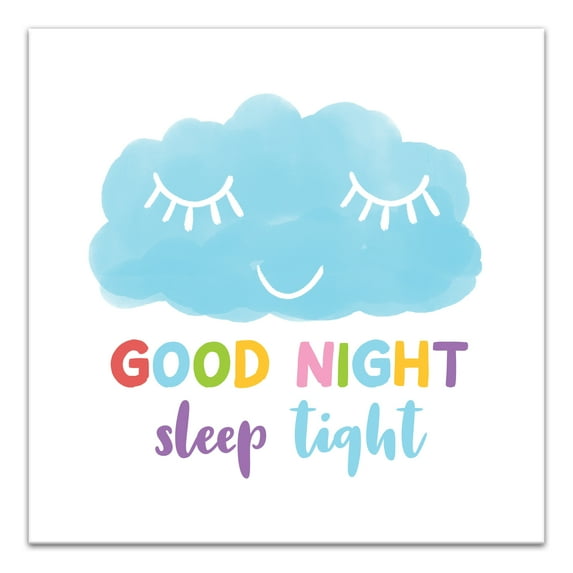 Creative Products Good Night Sleep Tight 30x30 Canvas Wall Art