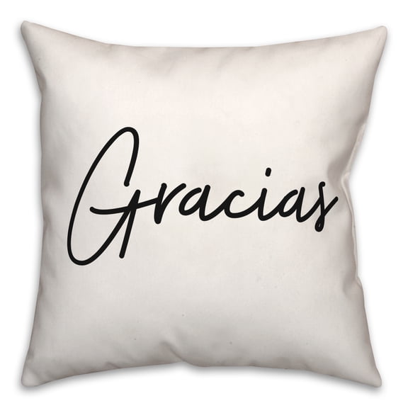 Creative Products Gracias 18x18 Spun Poly Pillow