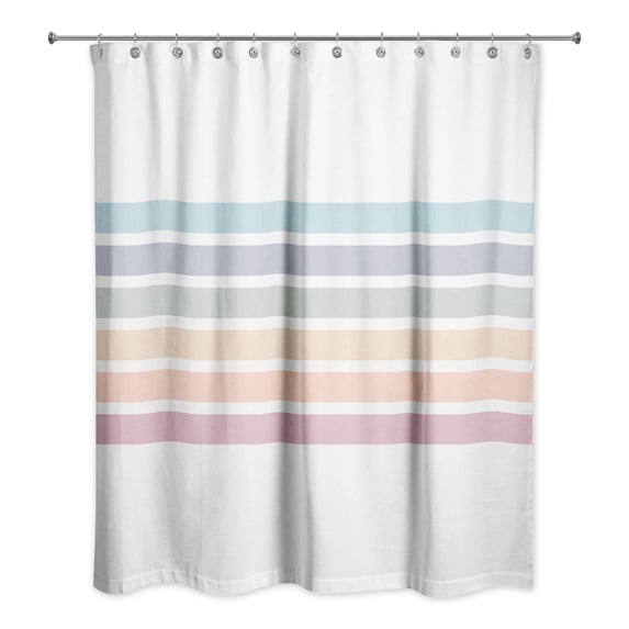 Creative Products Gradient Stripes 2 71x74 Shower Curtain