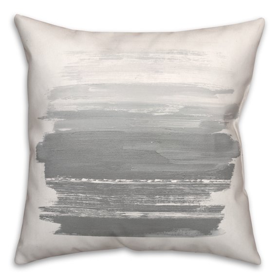 Creative Products Gradient Strokes Gray 20 x 20 Indoor / Outdoor Pillow