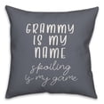 thumbnail image 1 of Creative Products Grammy is my name Spoiling is my game 16x16 Spun Poly Pillow, 1 of 3