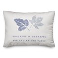 thumbnail image 1 of Creative Products Grateful Blue Leaves 20 x 14 Spun Poly Pillow, 1 of 3