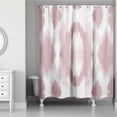 thumbnail image 1 of Creative Products Gray And Pink Abstract Ikat 71x74 Shower Curtain, 1 of 2
