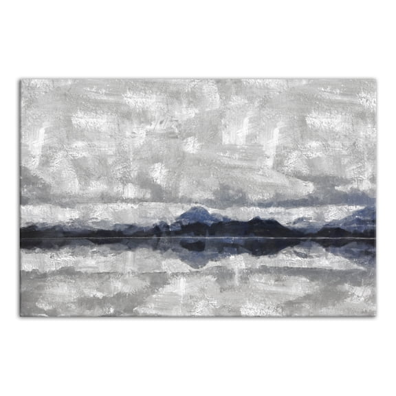 Creative Products Gray Blue Landscape 12x18 Canvas Wall Art