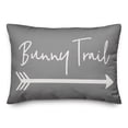 thumbnail image 1 of Creative Products Gray Bunny Trail 14x20 Spun Poly Pillow, 1 of 2
