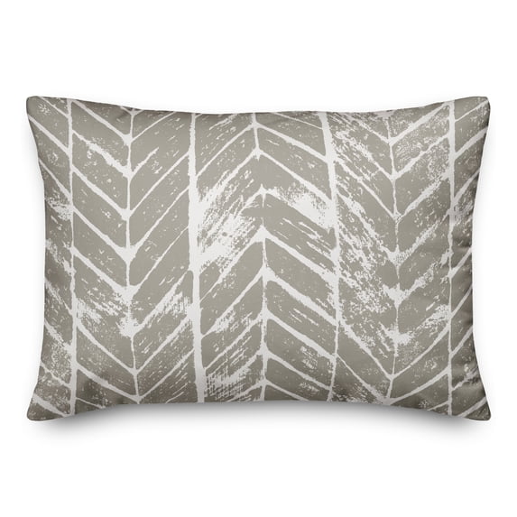 Creative Products Gray Chevron 14x20 Spun Poly Pillow