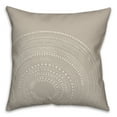 thumbnail image 1 of Creative Products Gray Circle Dot Pattern 18x18 Indoor / Outdoor Pillow, 1 of 9