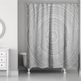 thumbnail image 1 of Creative Products Gray Circle Dots  71x74 Shower Curtain, 1 of 2