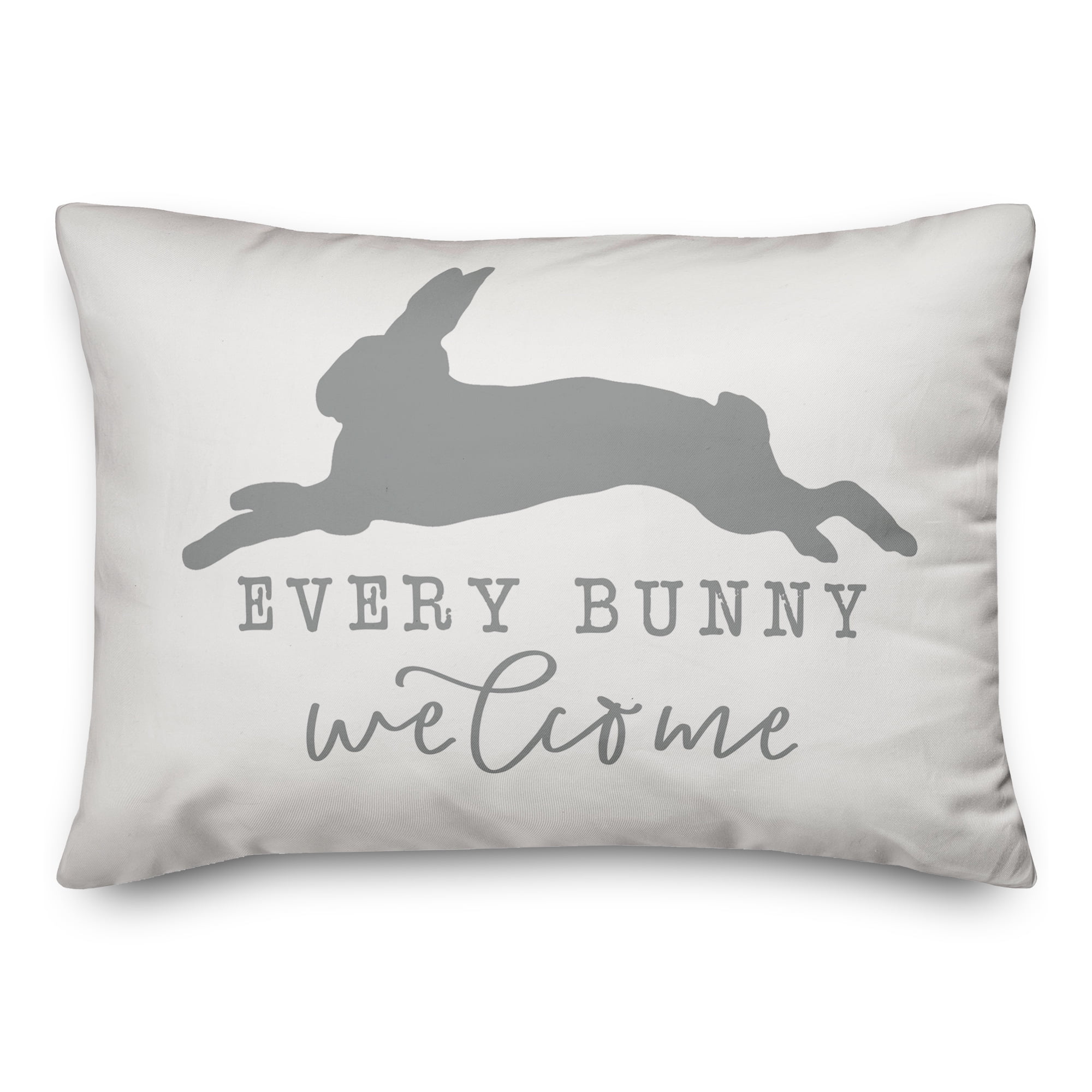 Creative Products Gray Every Leaping Bunny Welcome 14x20 Spun Poly ...