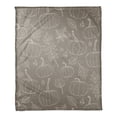thumbnail image 1 of Creative Products Gray Fall Pattern 50 x 60 Coral Fleece Blanket, 1 of 3