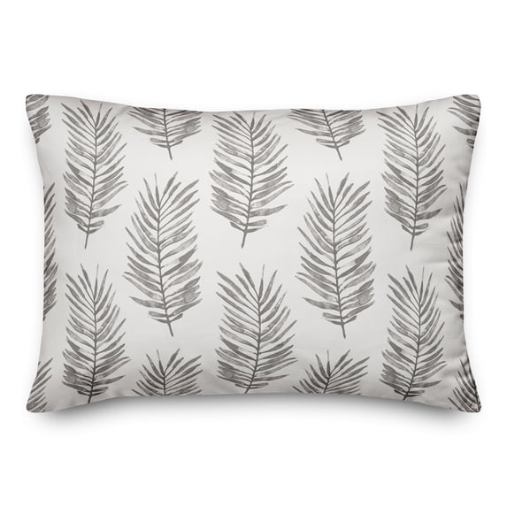 Creative Products Gray Fern Pattern 14x20 Indoor / Outdoor Pillow