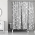 thumbnail image 1 of Creative Products Gray Gingko 71 x 74 Shower Curtain, 1 of 2