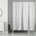 thumbnail image 1 of Creative Products Gray Herringbone Pattern 71x74 Shower Curtain, 1 of 7