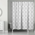 thumbnail image 1 of Creative Products Gray Mod Tile  71x74 Shower Curtain, 1 of 2