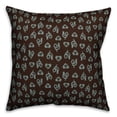 thumbnail image 1 of Creative Products Gray Rooster Pattern 16x16 Spun Poly Pillow, 1 of 2