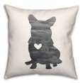 thumbnail image 1 of Creative Products Gray Silhouette Corgi 16 x 16 Spun Poly Pillow, 1 of 3