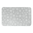 thumbnail image 1 of Creative Products Gray Snowflake Pattern 34x21 Bath Mat, 1 of 1