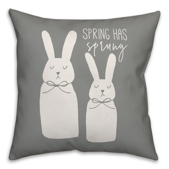 Creative Products Gray Spring has Sprung 20x20 Spun Poly Pillow