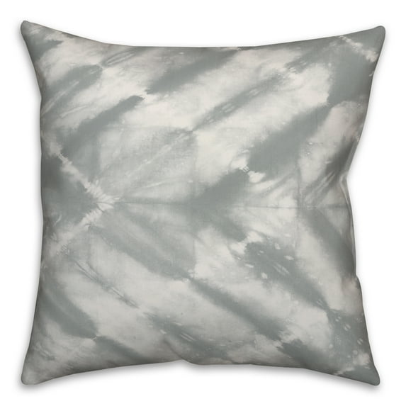 Creative Products Gray Watercolor Shibori Print 20x20 Spun Poly Pillow
