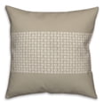 thumbnail image 1 of Creative Products Gray Wicker Pattern 18 x 18 Spun Poly Pillow, 1 of 3