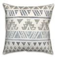 thumbnail image 1 of Creative Products Gray and Blue Aztec 18 x 18 Spun Poly Pillow, 1 of 3