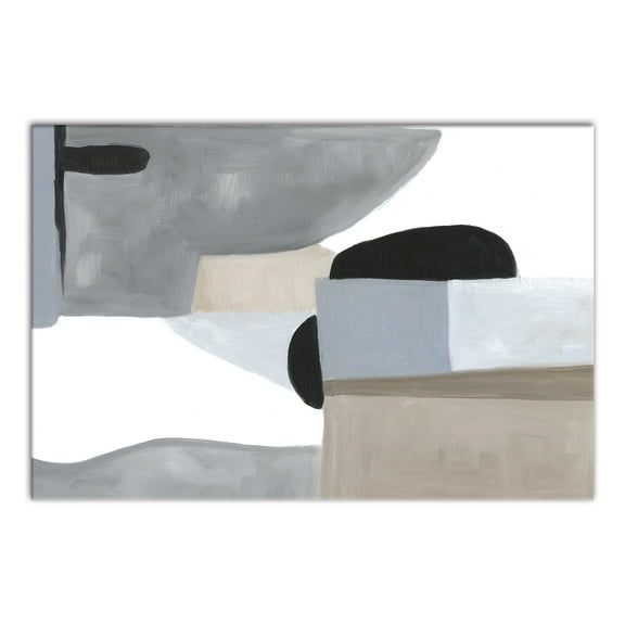 Creative Products Grays And Blues Abstract 36 x 24 Canvas Wall Art
