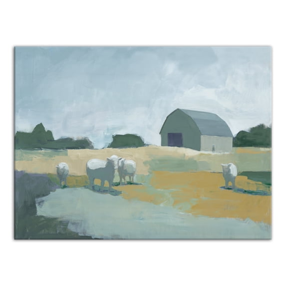 Creative Products Green Blue Landscape 24x18 Canvas Wall Art