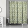 thumbnail image 1 of Creative Products Green Dainty Floral 71x74 Shower Curtain, 1 of 2