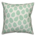 thumbnail image 1 of Creative Products Green Easter Egg Pattern 16x16 Spun Poly Pillow, 1 of 2