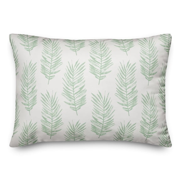 Creative Products Green Fern Leaves 20 x 14 Indoor / Outdoor Pillow