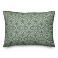 thumbnail image 1 of Creative Products Green Medallion Pattern 14x20 Indoor / Outdoor Pillow, 1 of 3