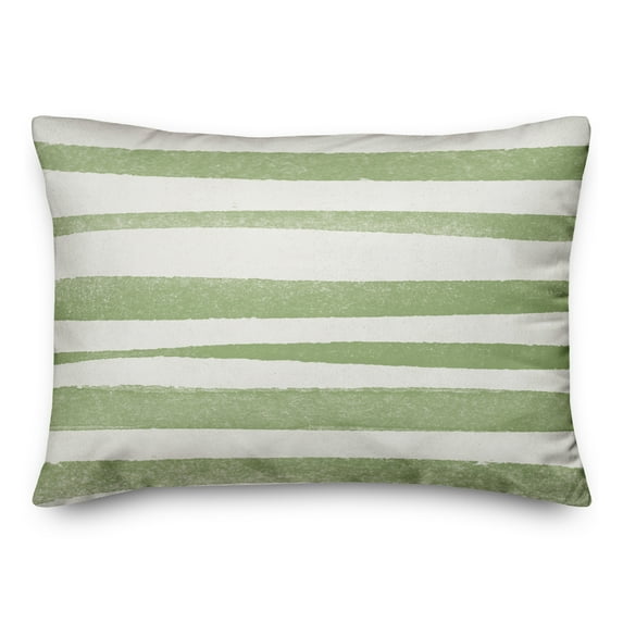 Creative Products Green Modern Lines 14x20 Indoor / Outdoor Pillow