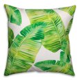 thumbnail image 1 of Creative Products Green Painted Palms 18x18 Indoor / Outdoor Pillow, 1 of 2