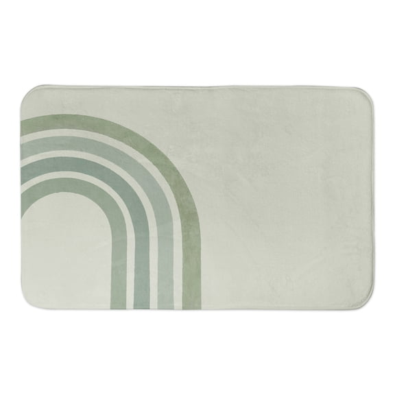 Creative Products Green Rainbow 21 x 34 Bath Mat