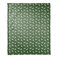 thumbnail image 1 of Creative Products Green Reindeer Pattern 50x60 Coral Fleece Blanket, 1 of 3