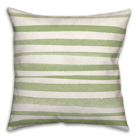 Creative Products Green Sketch Lines 18x18 Indoor / Outdoor Pillow