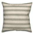 thumbnail image 1 of Creative Products Green Stripe 18 x 18 Spun Poly Pillow, 1 of 3