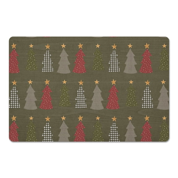 Creative Products Green Tree Pattern 18 x 27 Floor Mat