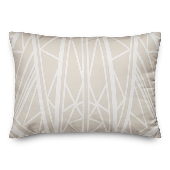 Creative Products Greige Geo 20 x 14 Spun Poly Pillow