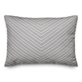 thumbnail image 1 of Creative Products Grey Chevron 14x20 Spun Poly Pillow, 1 of 2