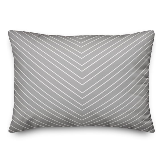 Creative Products Grey Chevron 14x20 Spun Poly Pillow