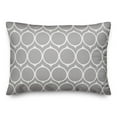 thumbnail image 1 of Creative Products Grey Mid Mod Circle 14x20 Spun Poly Pillow, 1 of 2
