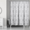 thumbnail image 1 of Creative Products Grey Mid Mod Circles 71x74 Shower Curtain, 1 of 2