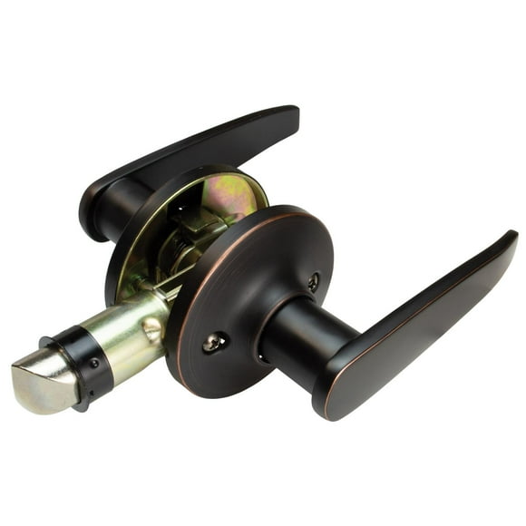 Global Link RV Interior Non-Locking Passage Leverset, Old World Bronze