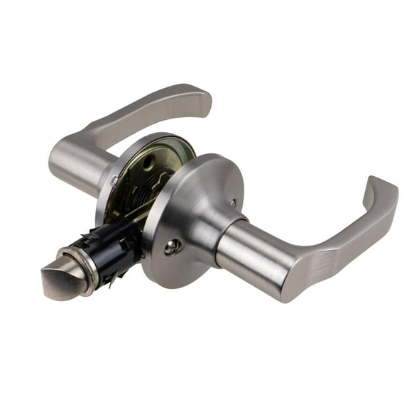 Global Link RV Interior Non-Locking Lever Set, Brushed Satin Nickel